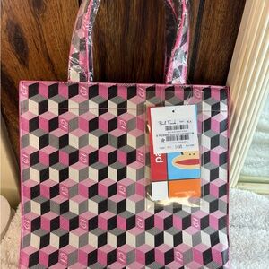 Paul Frank Pink and Black Geometric Tote